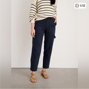 Alex Mill Phoebe Pant Recycled Denim navy blue utility style jeans size 32